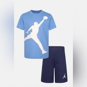 Jordan boy’s short sleeve t-shirt and shorts set, brand new with tags